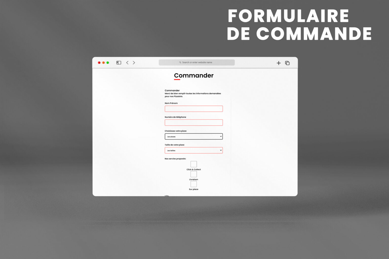 formulaire html/css